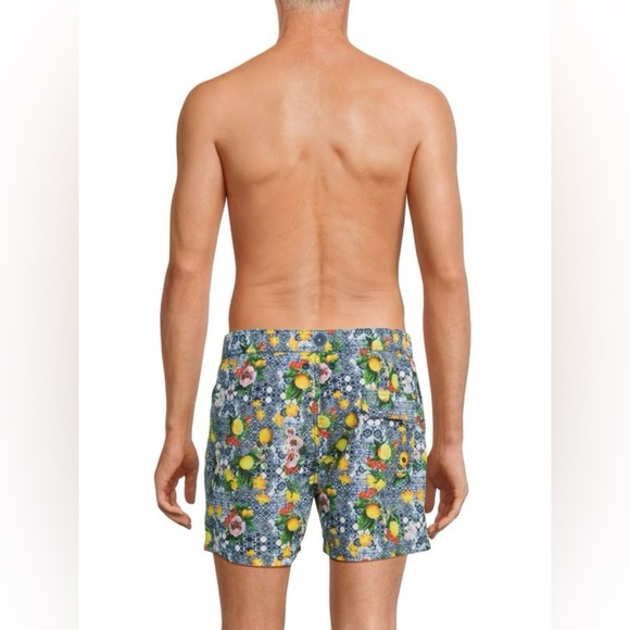 Siamo Verano Men’s Swim Shorts M Floral Tropical Print Summer Beachwear - Picture 2 of 14